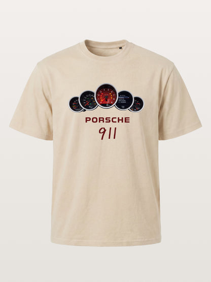Five Piece Porsche 911 Gauge Cluster Gildan T-shirt