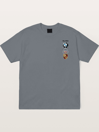 Luxury Car Logos Stack Art Cotton T-shirt