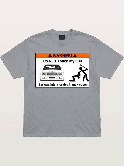 E30 Warning Sticker Print Gildan T-shirt