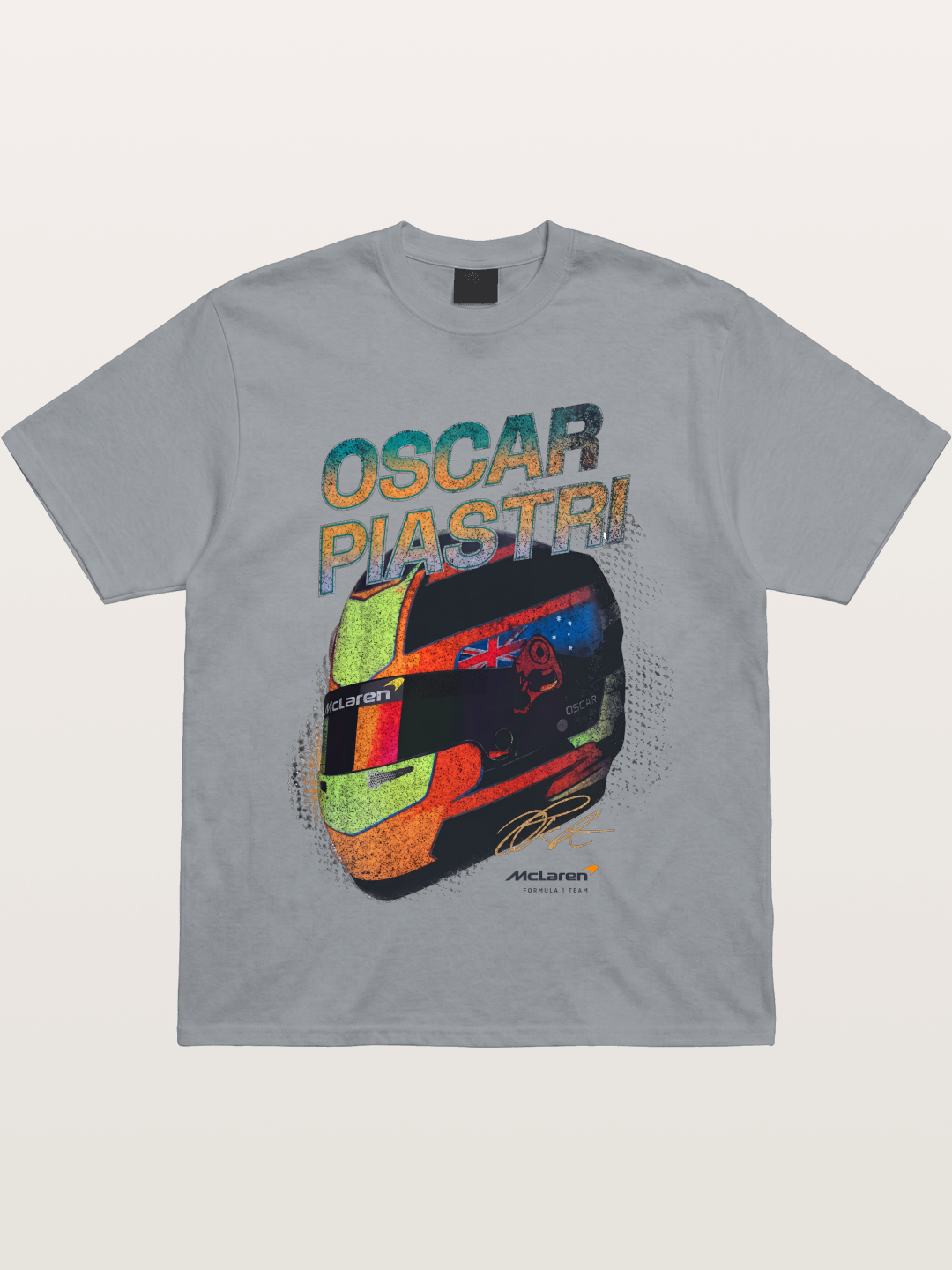 Oscar Piastri McLaren Helmet Gildan T-shirt