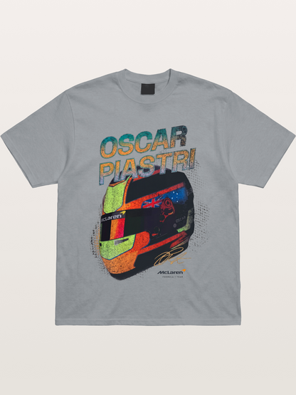 Oscar Piastri McLaren Helmet Gildan T-shirt