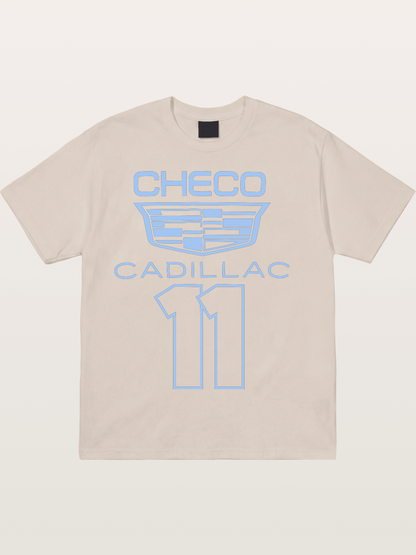 Checo Cadillac #11 Racing Emblem Cotton T-shirt