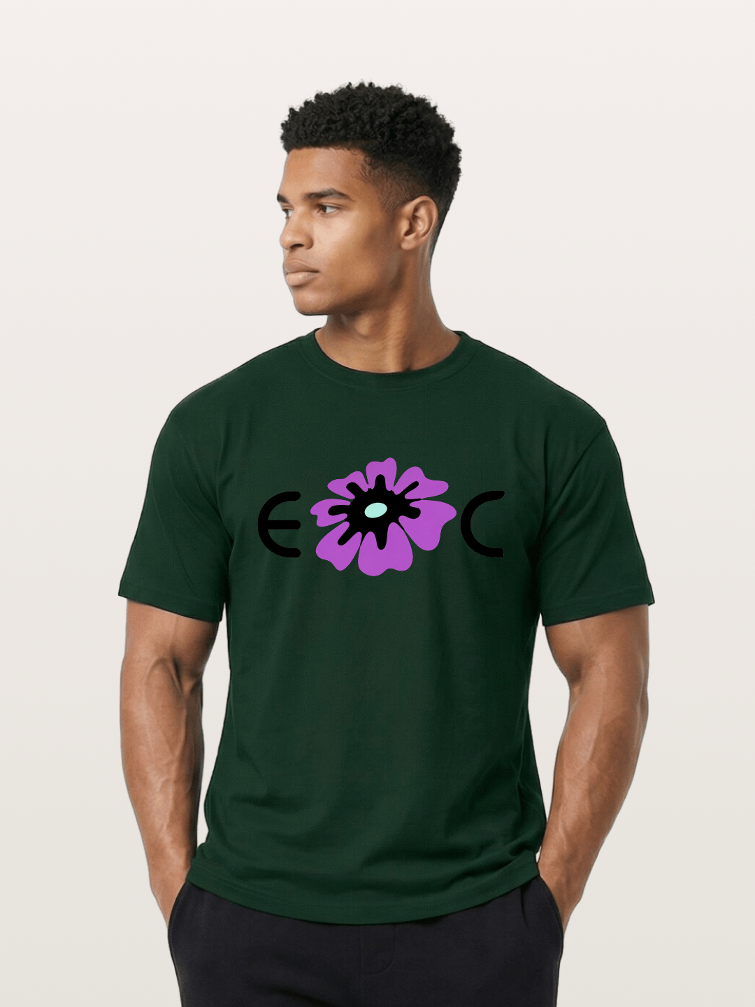 Purple EDC Daisy Silhouette Gildan T-shirt