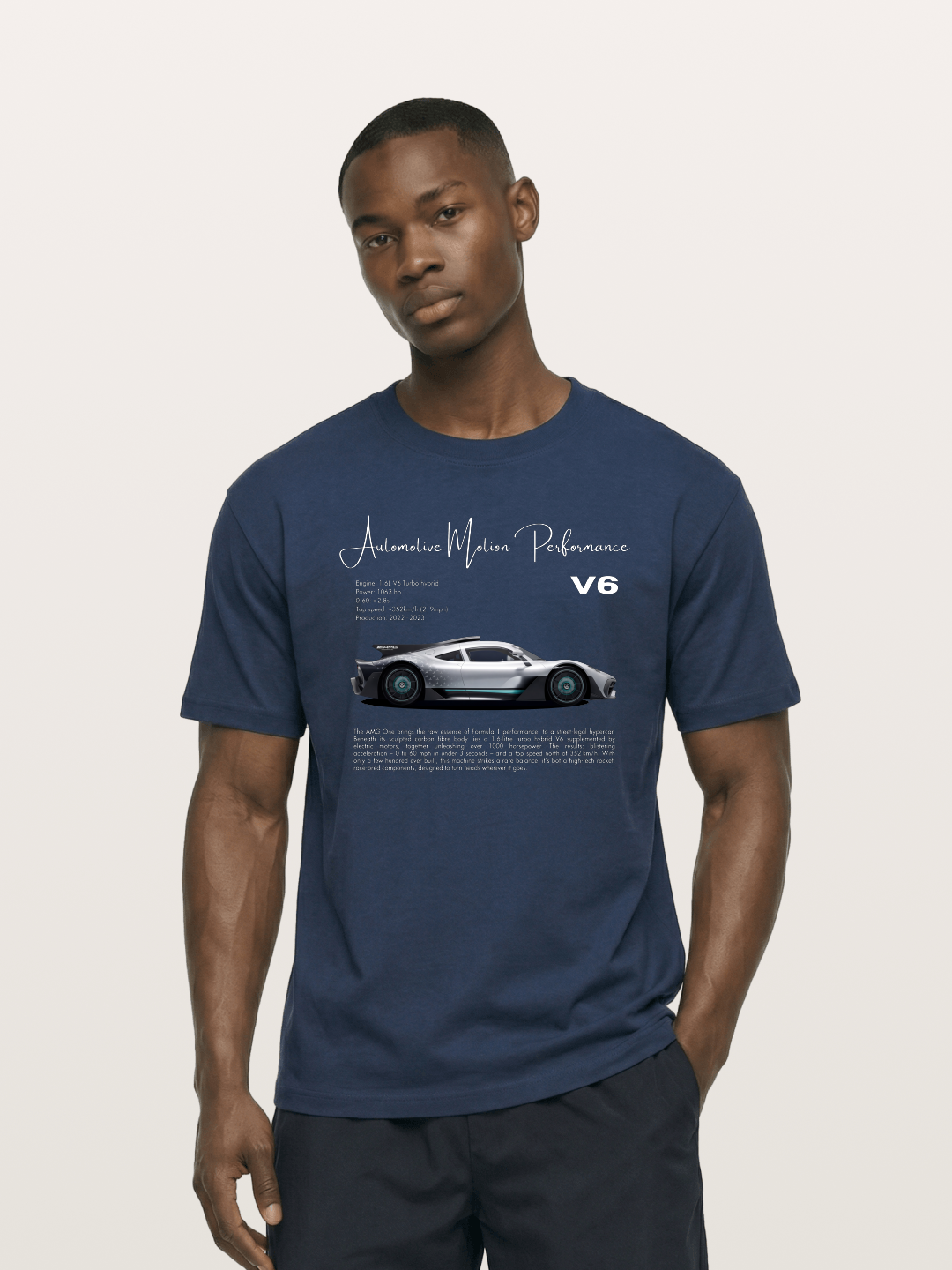 V6 Hybrid Power Cotton T-shirt
