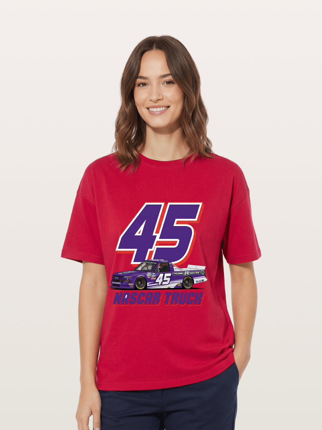 Purple 45 Racer Gildan T-shirt