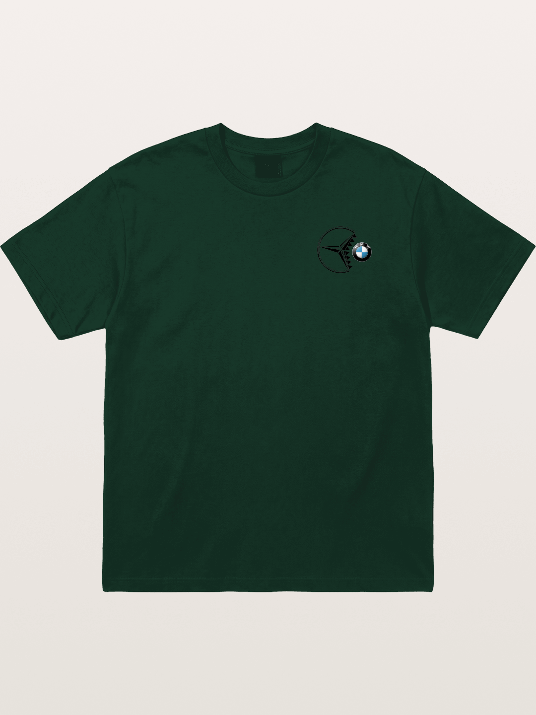 Mercedes vs BMW Logo Art Gildan T-shirt