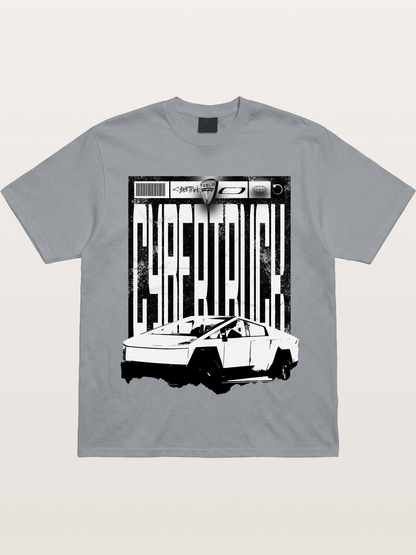 Tesla Cybertruck Glitch Poster Gildan T-shirt
