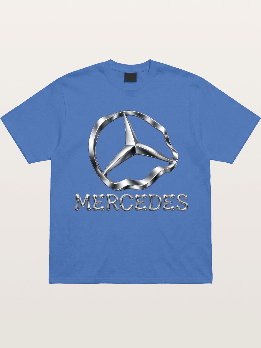 Mercedes Liquid Metal Logo Gildan T-shirt