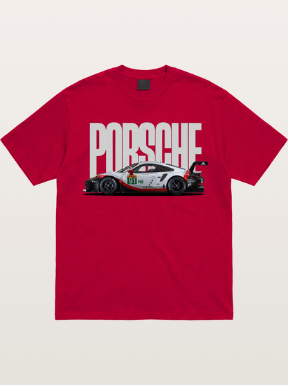 Porsche 911 Race Livery Poster Gildan T-shirt