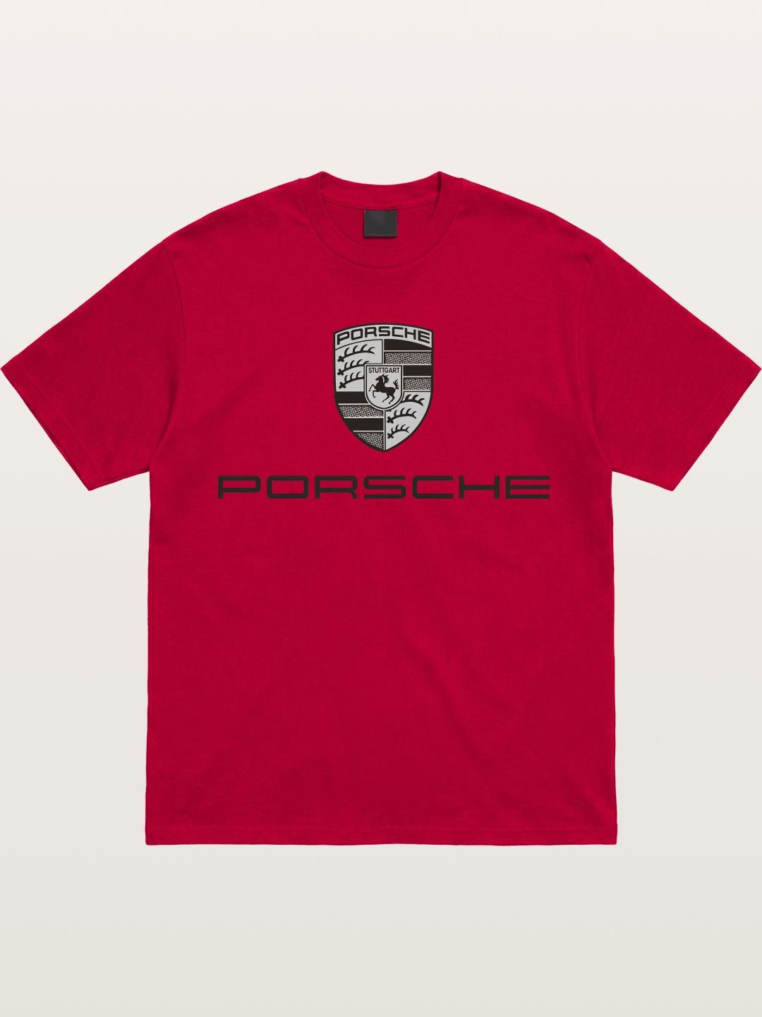 Monochrome Porsche Crest Gildan T-shirt