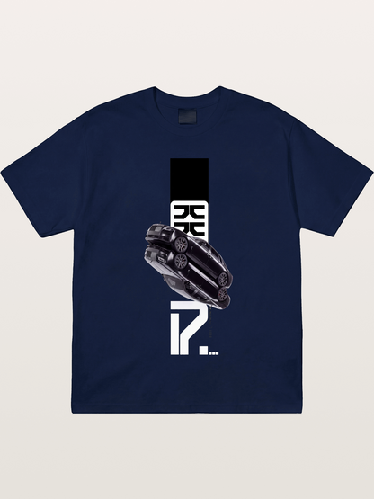 Black Rolls Royce Abstract Art Gildan T-shirt