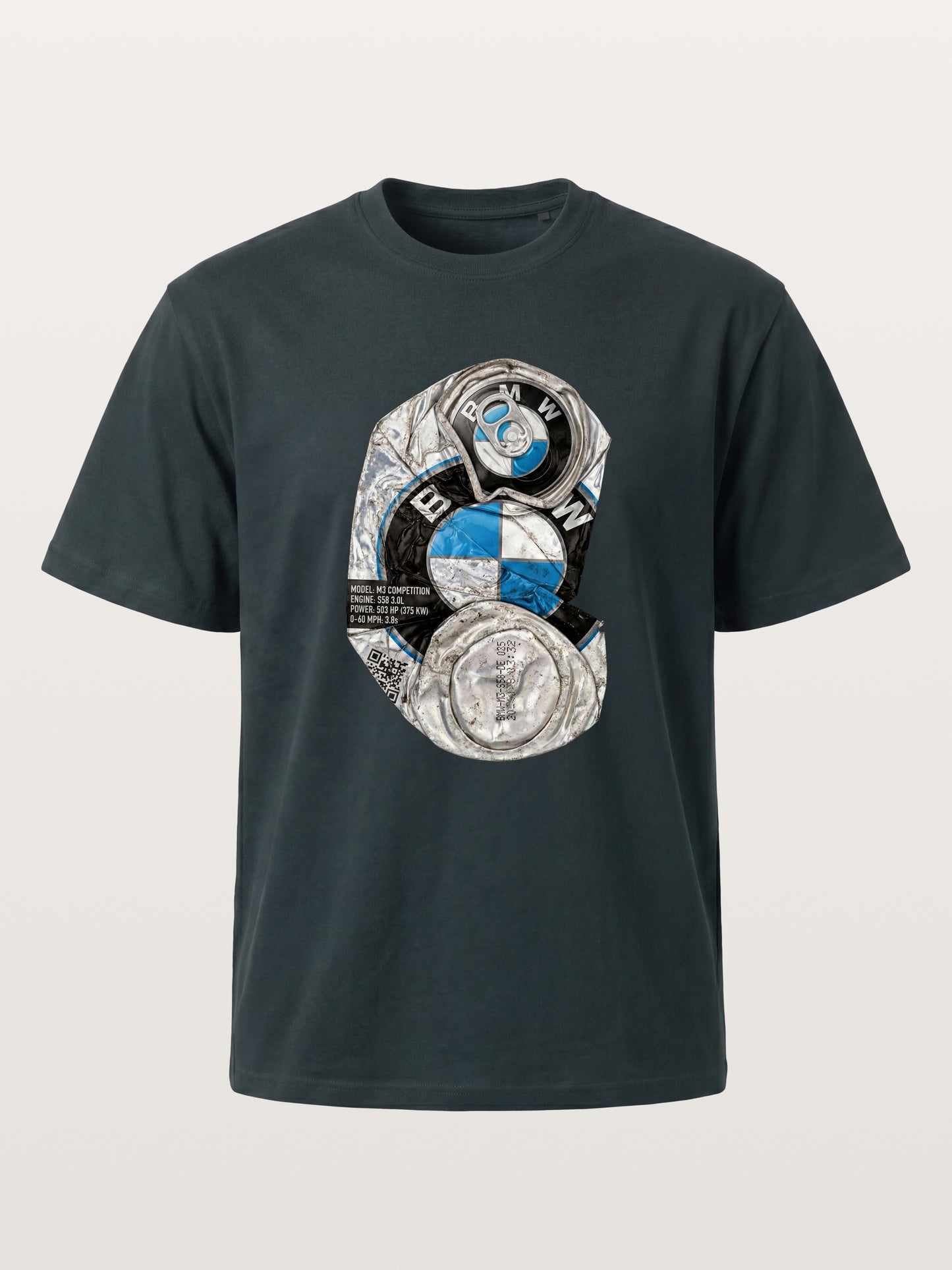 Crushed BMW Cans Collage Gildan T-shirt