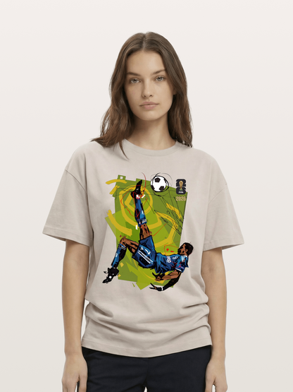 Cristiano Ronaldo's classic goal-scoring move Cotton T-shirt