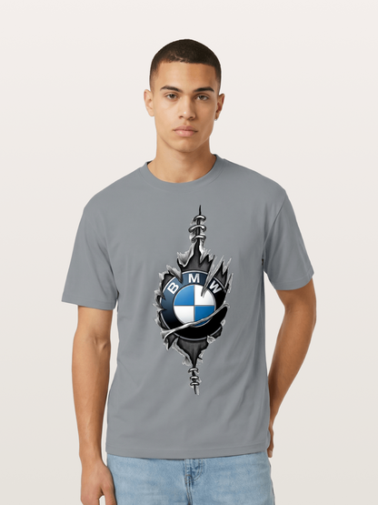 BMW Thorn Wreath Emblem Art Cotton T-shirt