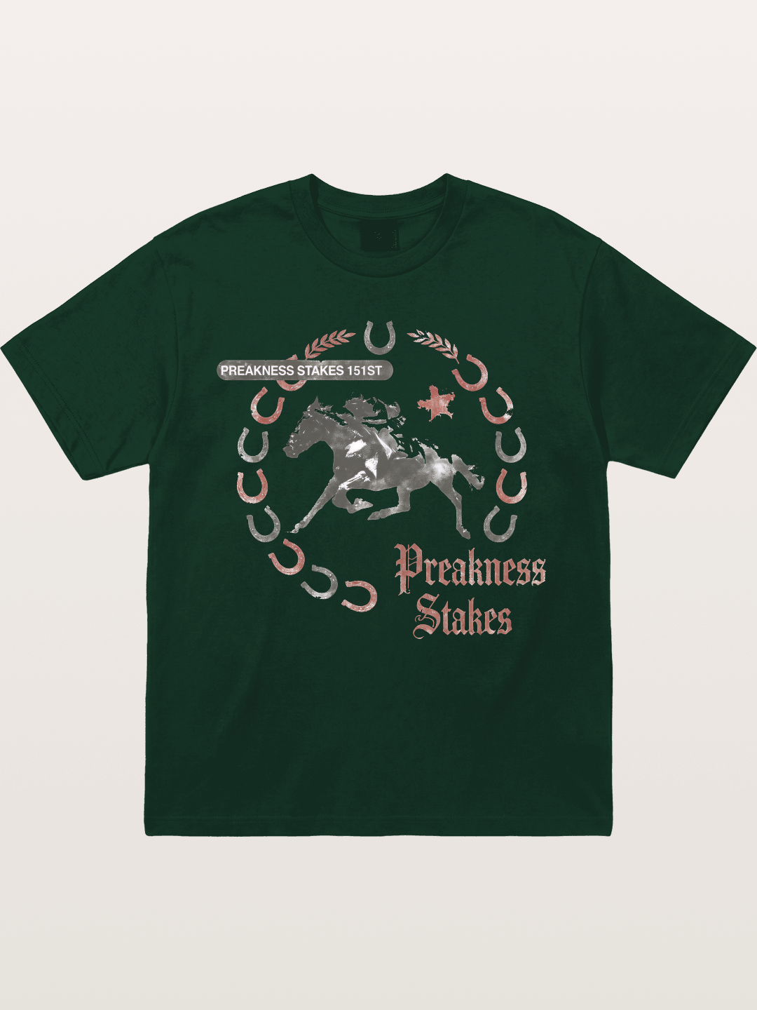 Preakness Stakes Horseshoe Art Gildan T-shirt