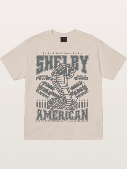 Shelby American Cobra Print Cotton T-shirt