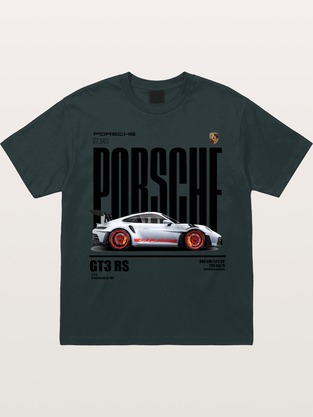 Porsche 911 GT3RS Widebody Sports Car Gildan T-shirt