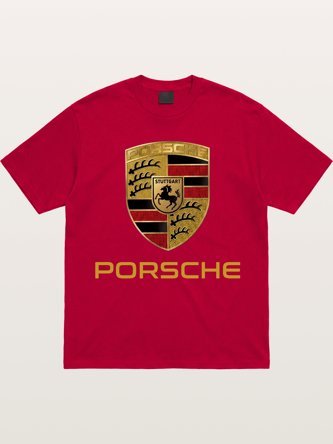 Porsche Golden Emblem Gildan T-shirt