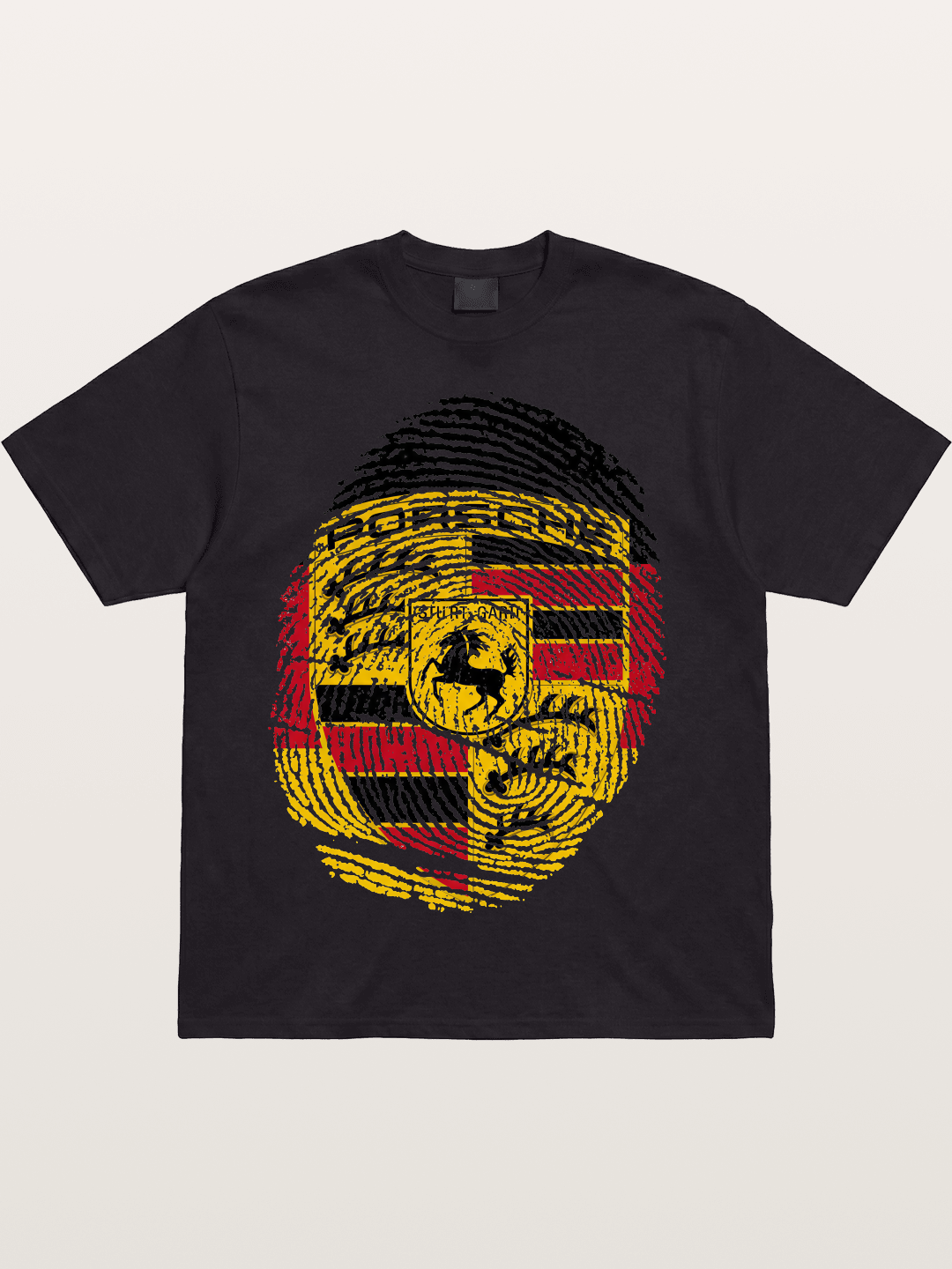 Porsche Crest Fingerprint Cotton T-shirt