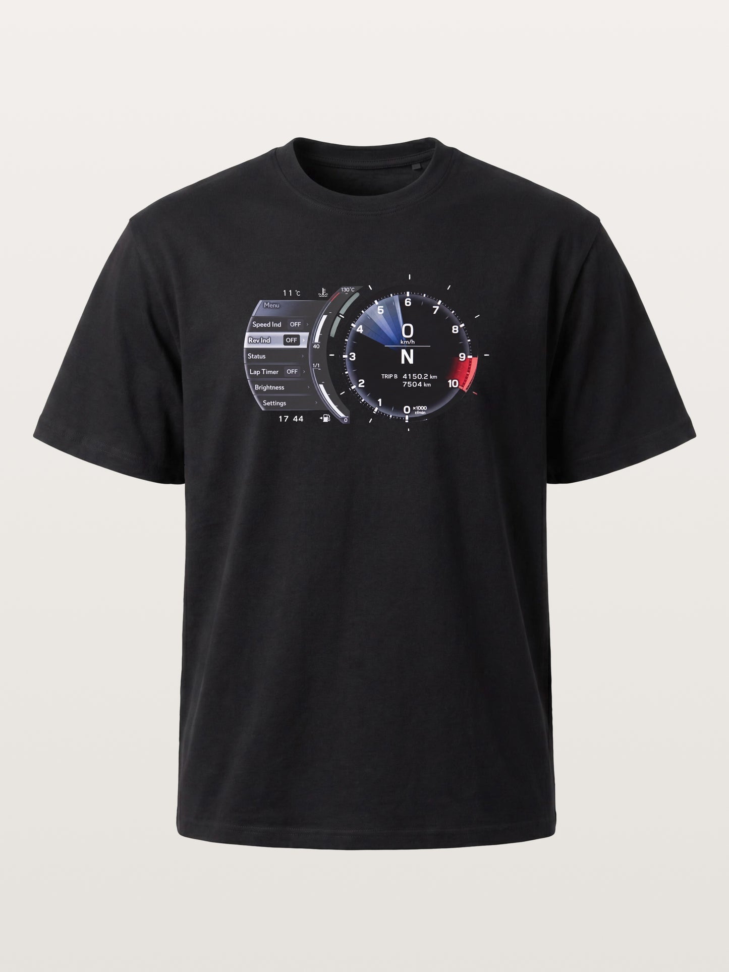 Lexus Analog Tachometer With Menu Panel Gildan T-shirt