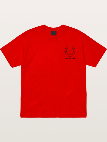 Starlink Orbit Minimal Logo Cotton T-shirt