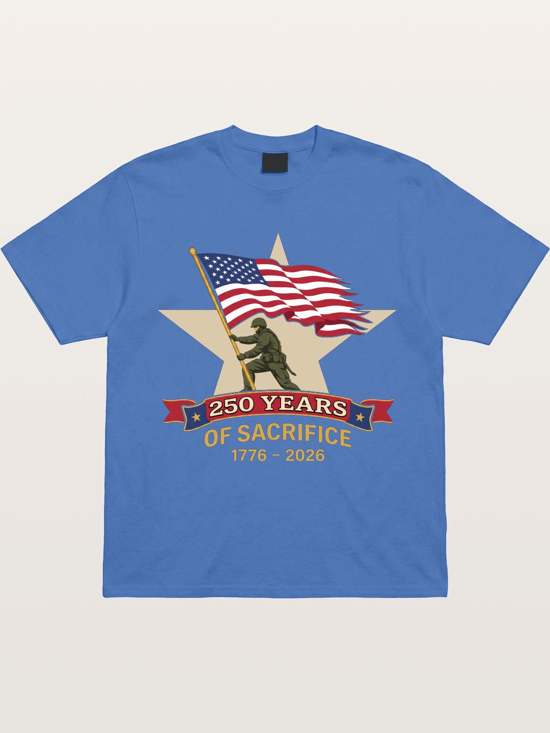 250 Years of Sacrifice Soldier Flag Gildan T-shirt