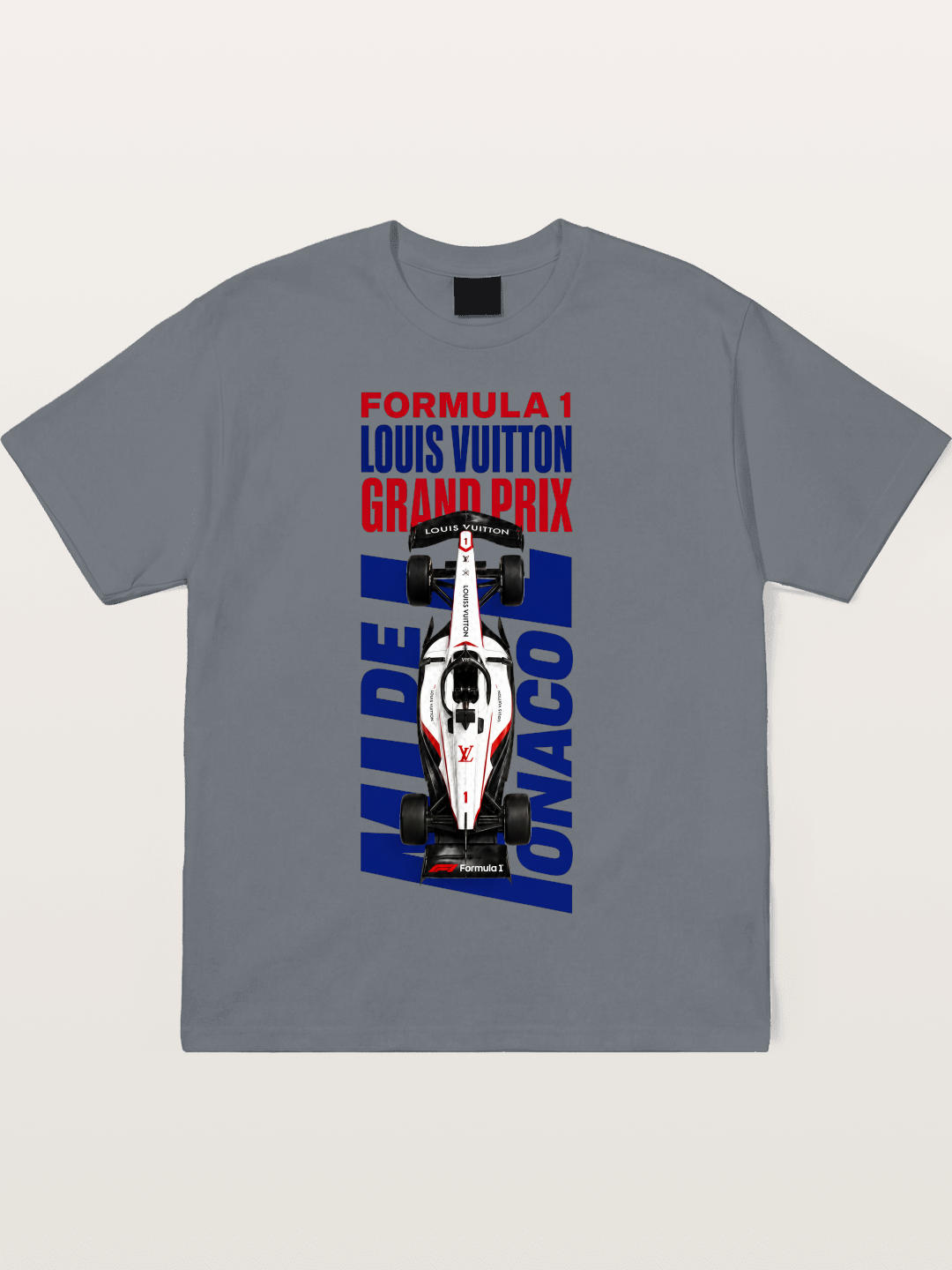 LV Monaco F1 Vertical Poster Cotton T-shirt