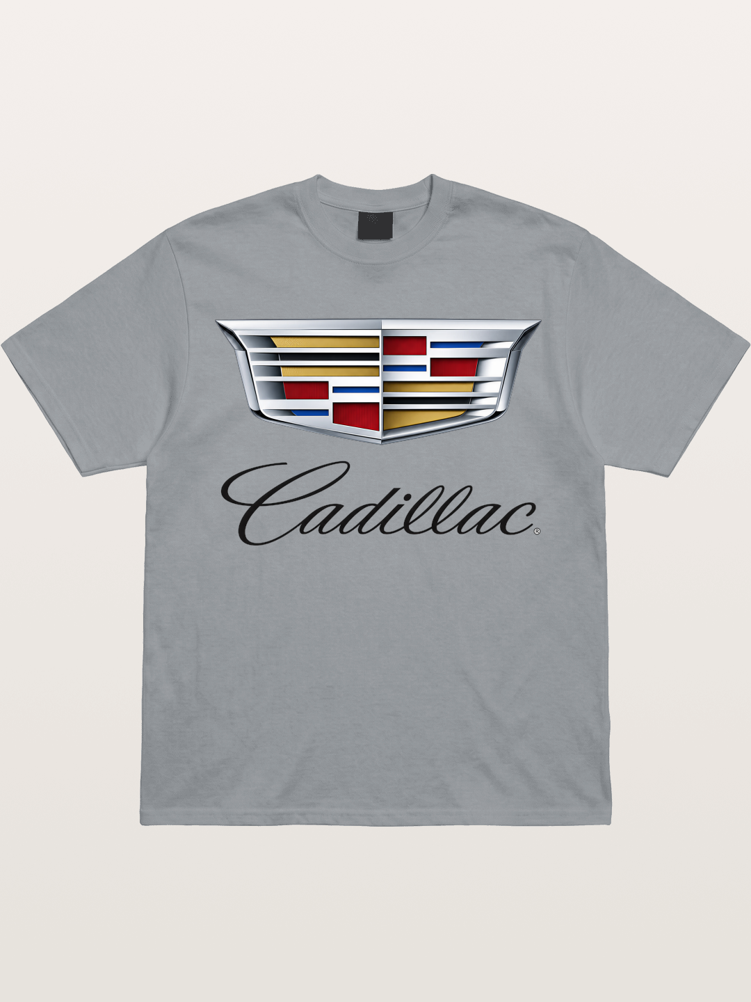 Cadillac Emblem Script Print Gildan T-shirt