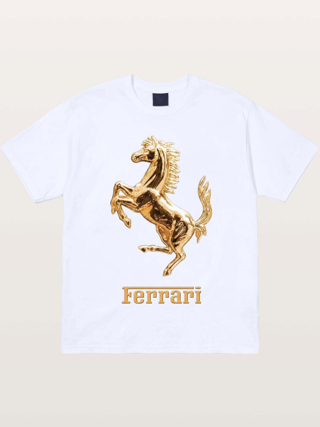 Ferrari Golden Prancing Horse Gildan T-shirt