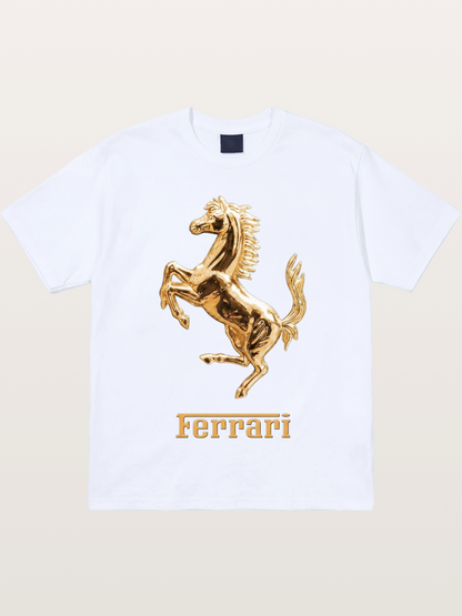 Ferrari Golden Prancing Horse Gildan T-shirt