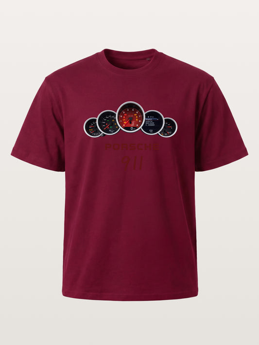 Five Piece Porsche 911 Gauge Cluster Gildan T-shirt