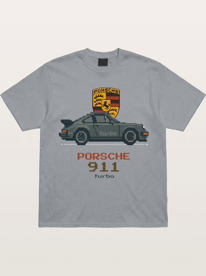 Porsche 911 Turbo Pixel Art Gildan T-shirt