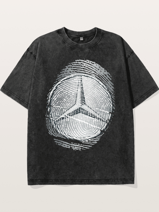 Mercedes Fingerprint Logo Washed T-shirt
