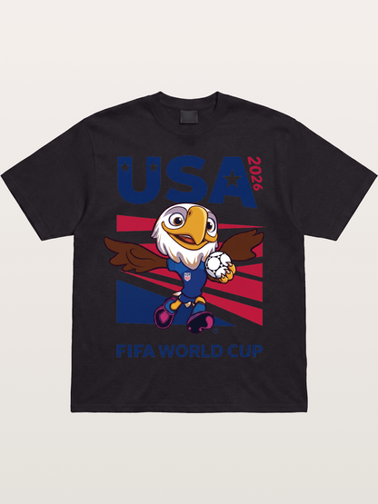 USA Eagle Mascot World Cup Cotton T-shirt