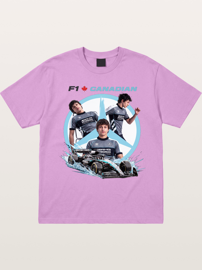 Canadian F1 Mercedes Racing Poster Gildan T-shirt