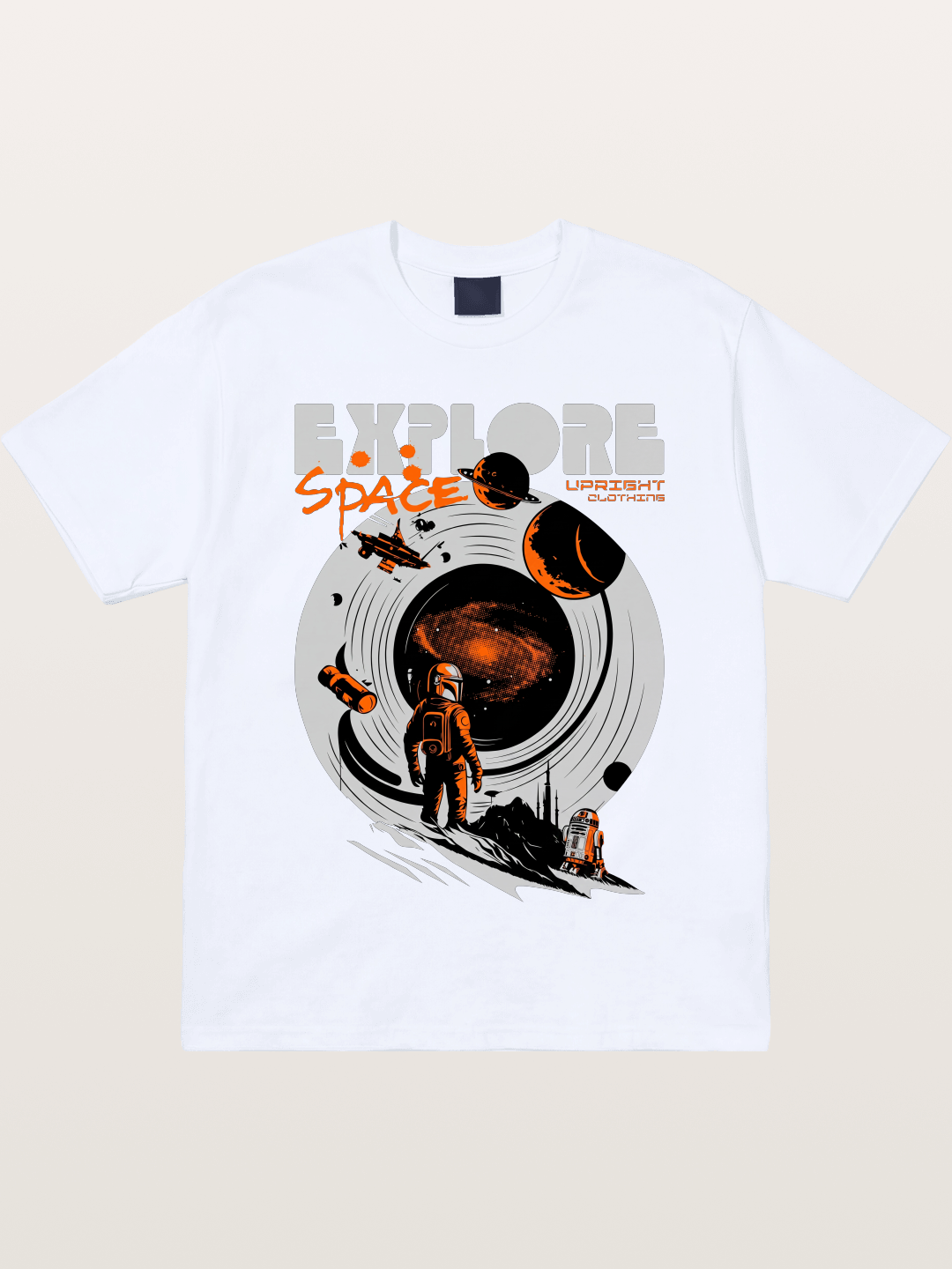 Space Explorer Astronaut Retro Sci-Fi Gildan T-shirt