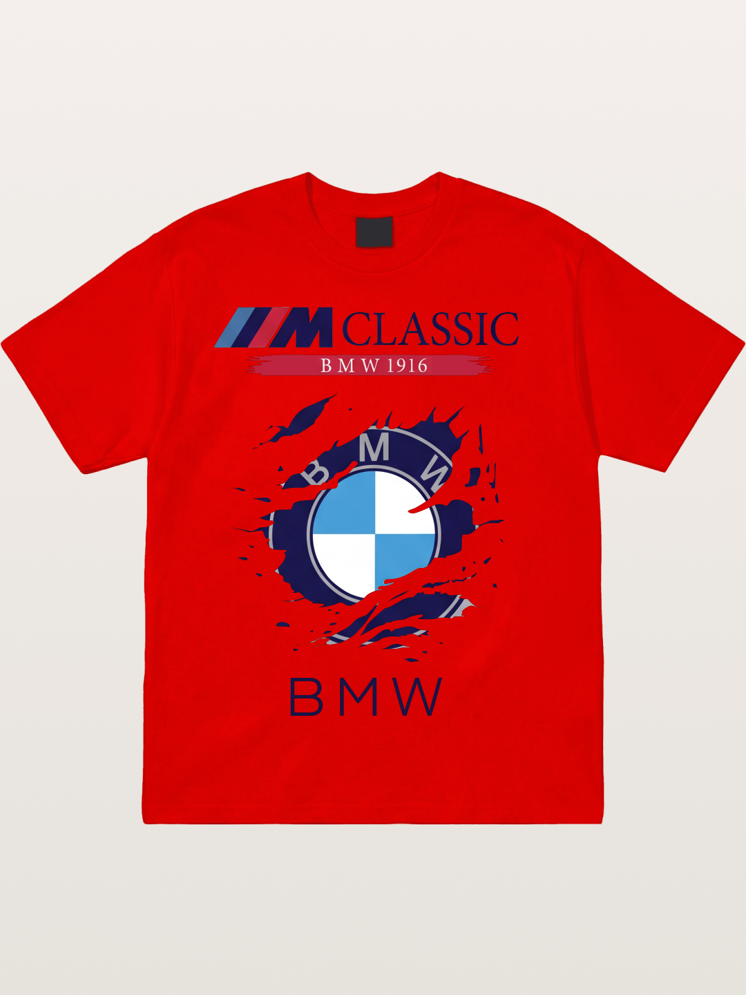 BMW M Colors Tear Effect Cotton T-shirt