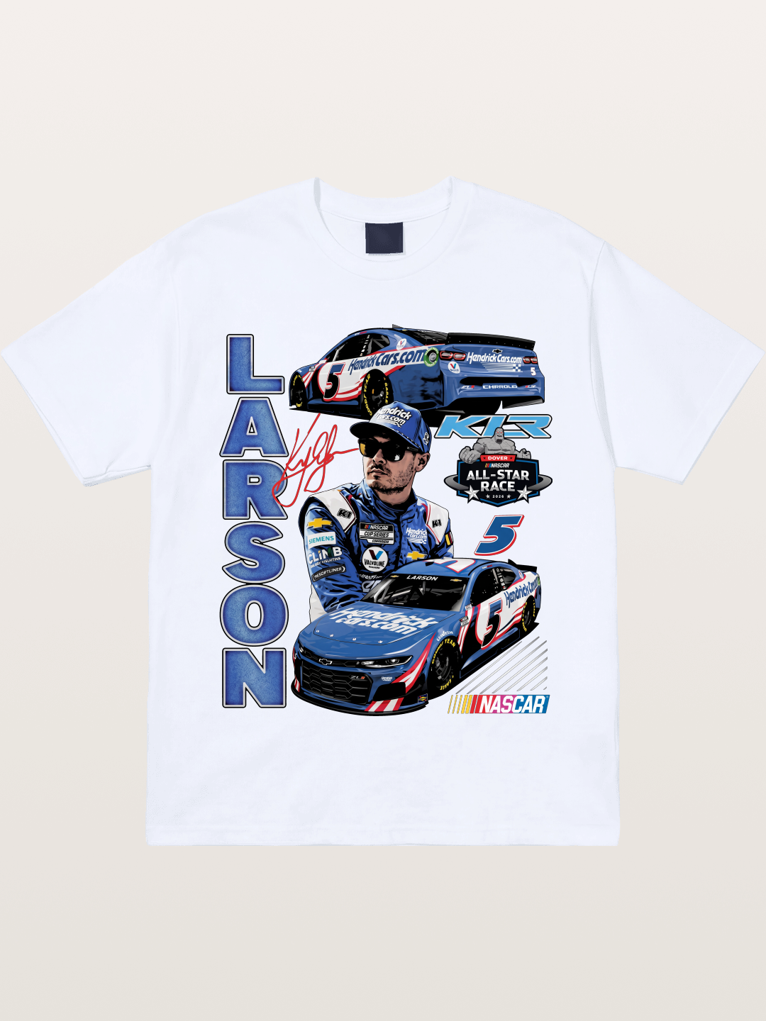Larson All-Star Race Driver Collage Gildan T-shirt
