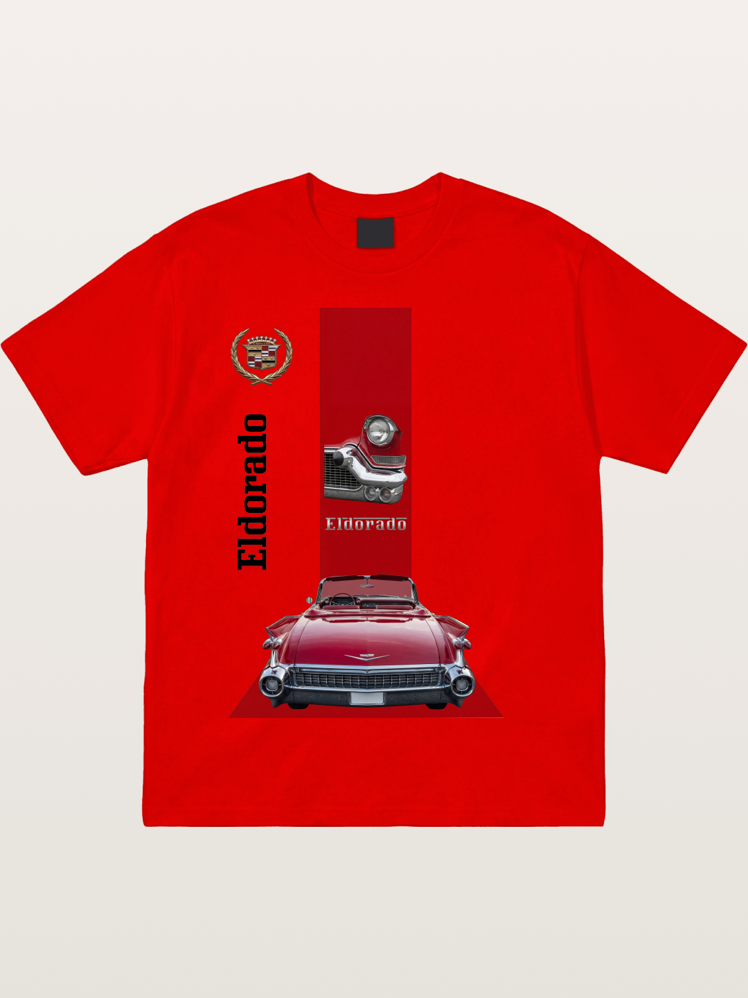 Red Convertible Cotton T-shirt
