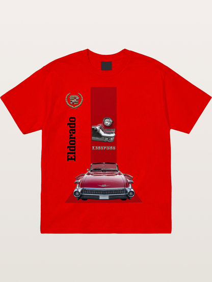 Red Convertible Cotton T-shirt