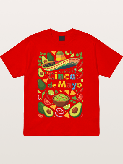 Mexican Avocado Tortilla Feast Cotton T-shirt
