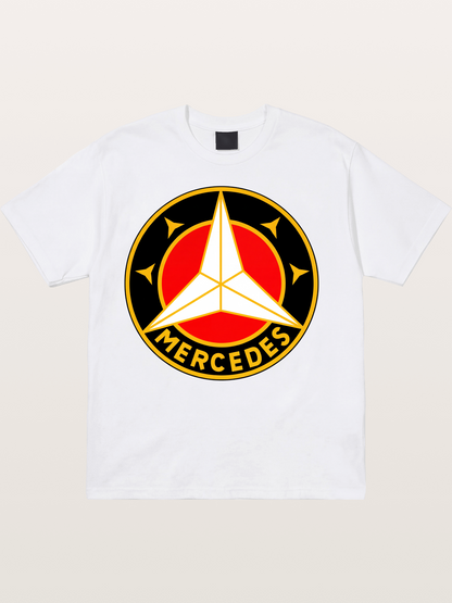 Vintage Mercedes Star Logo Cotton T-shirt