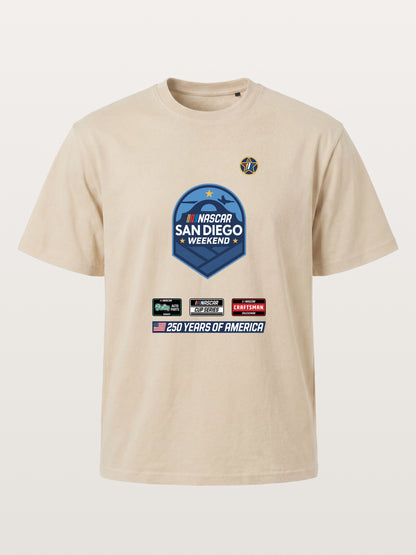 San Diego NASCAR Shield Crest Gildan T-shirt
