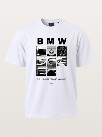 BMW 9 Grid Detail Collage Cotton T-shirt