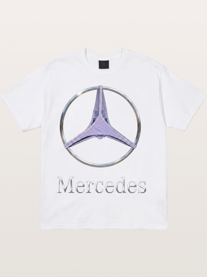 Mercedes Logo Thong Print Cotton T-shirt