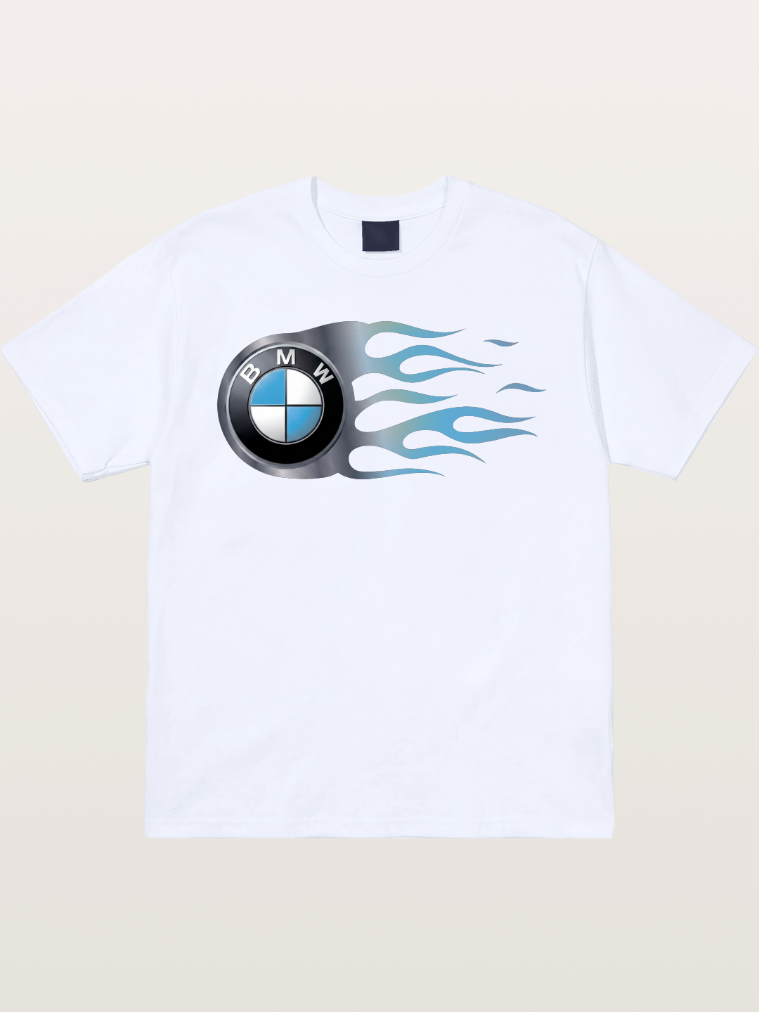 BMW Roundel With Blue Flame Gildan T-shirt