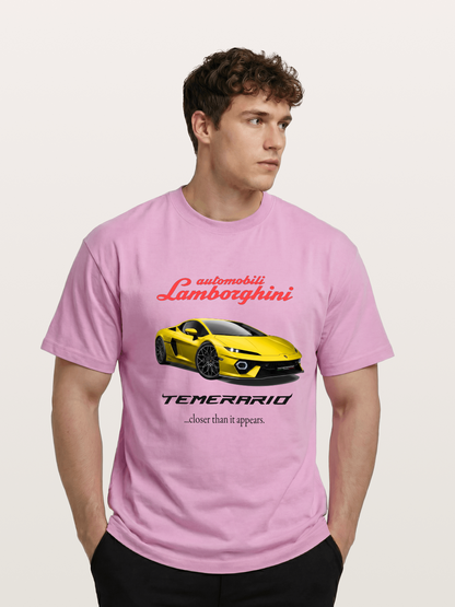 Lamborghini Temerario Yellow Sports Car Gildan T-shirt