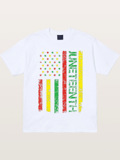 Juneteenth Stars and Stripes Design Gildan T-shirt