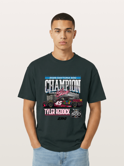 Tyler Reddick Daytona 500 Champion Print Gildan T-shirt
