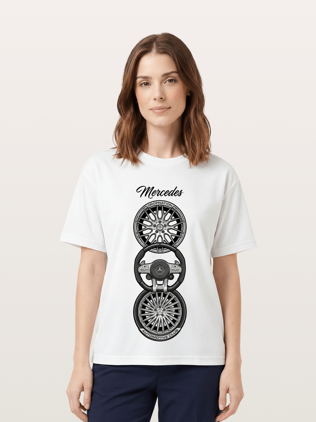 Wheel Stack Cotton T-shirt
